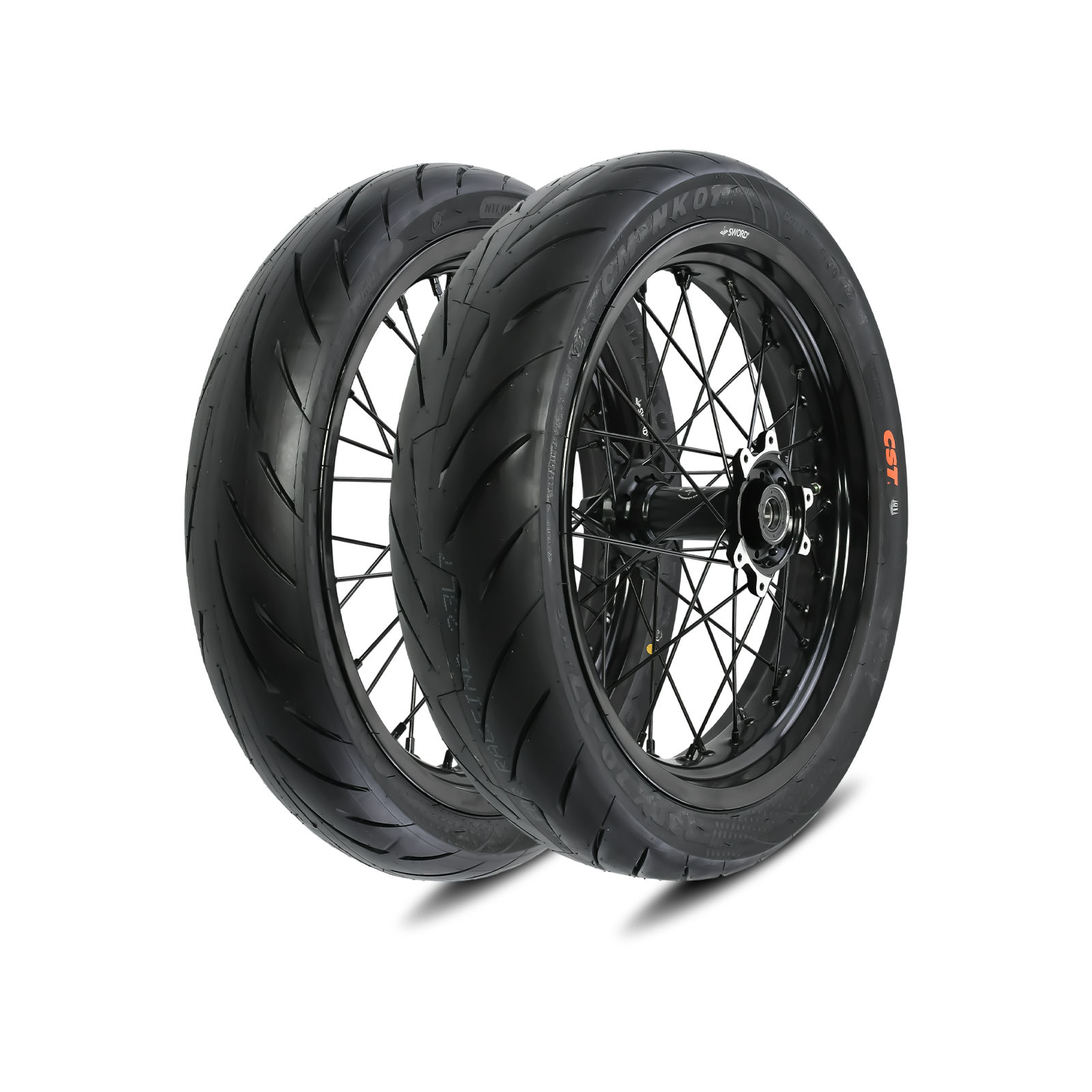 Supermoto wheel set